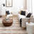 Karastan Rugs Traverse Striped Polyester Woven Tan Area Rug-99812470