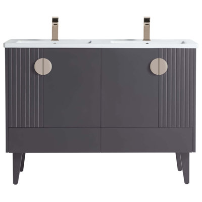 Ensemble de meuble-lavabo double 47 po Saimah