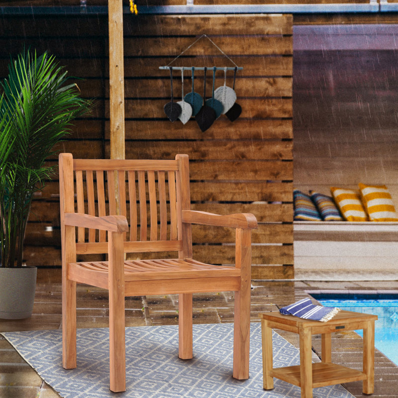 Catriona Outdoor Teak Dining Armchair