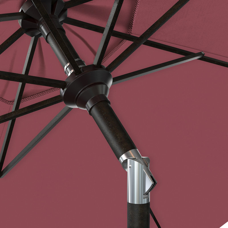 Parasol de marché 108 po Blovice, Toile Sunbrella® rose vif