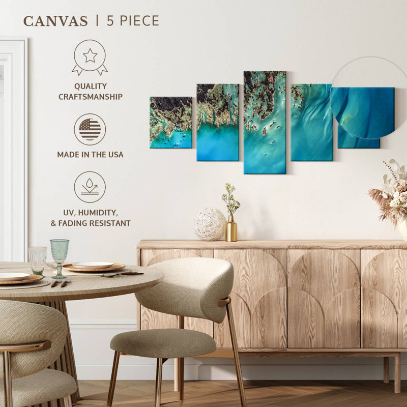 Tropical Caribbean, 24" H x 55" W
