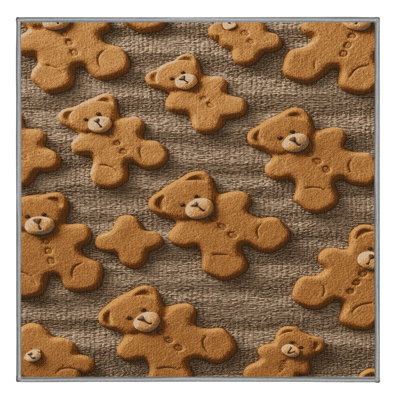  Washable Teddy Grahams Desserts Area Rug