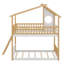 Lit superposé simple sur bois Timber orné d'un toit à baldaquin
