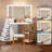 Clarkesville Tri-fold Mirror Vanity corner vanity-389456531
