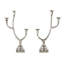 Connally 2 Piece Metal Tabletop Candelabra Set