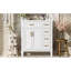Meuble-lavabo moderne avec lavabo en céramique pour petites salles de bain, bois massif et MDF Elegance