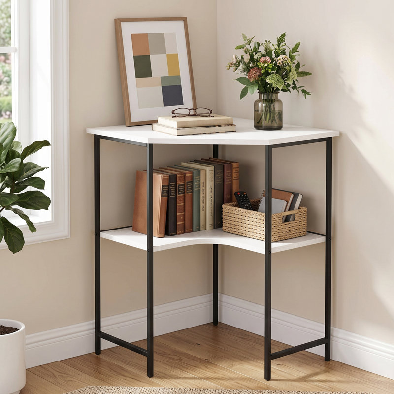 Table de bout triangulaire pour tablettes Jaycub, White