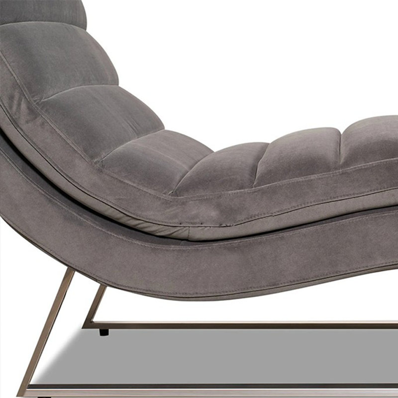 Elegant S-shaped solid wood chair, Light Coffee