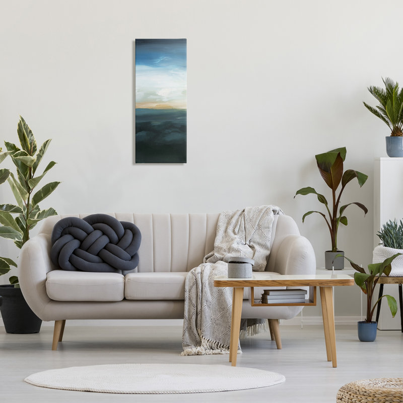 «Dark Dark Sunrise», art mural sur toile par Ethan Harper, H 30 po x l 13 po