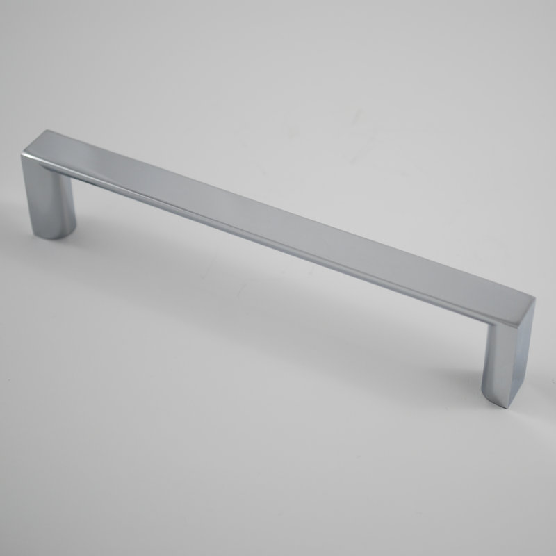 Poignée barre 5" centrée, Chrome poli