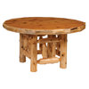 Traditional Cedar Log Dining Table