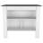 White and Onyx 2-Piece Kitchen Set, Kitchen Island and Pantry Cabinet