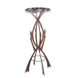 Rustic Lodge Glass End Table