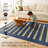 Dash And Dot Indigo Camel Washable Rug - 3' x 5'