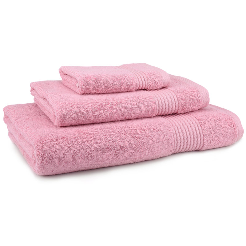 Ensemble de serviettes 3 pièces Adlena, Rose