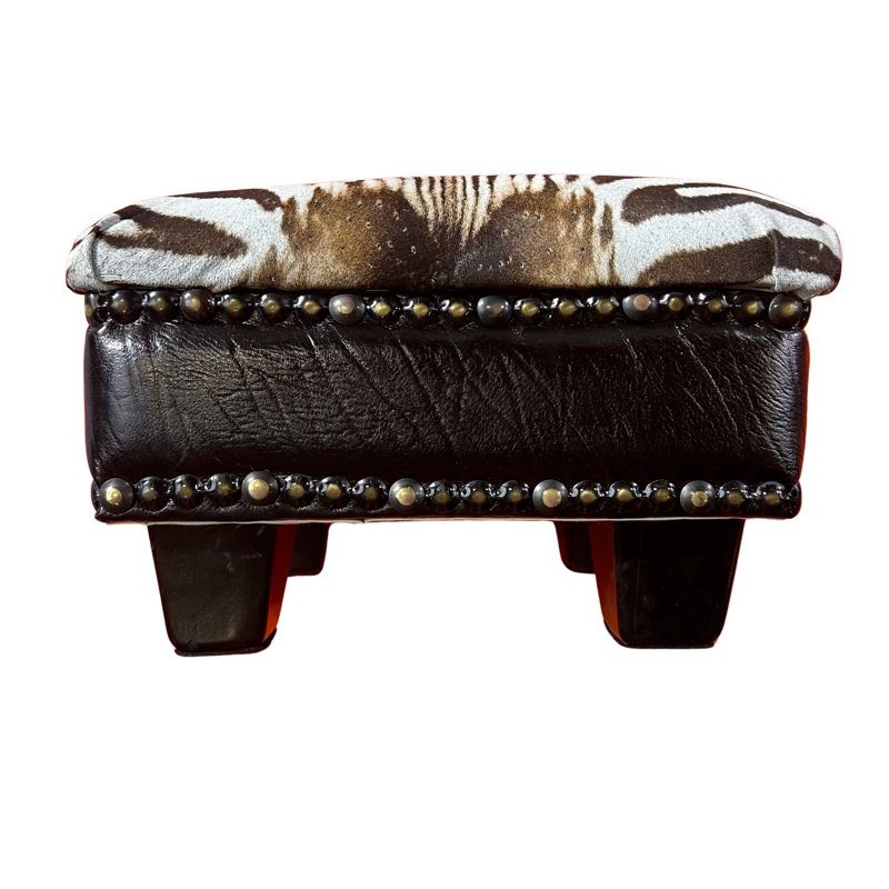 Tihomira Real Zebra Skin Accent Stool