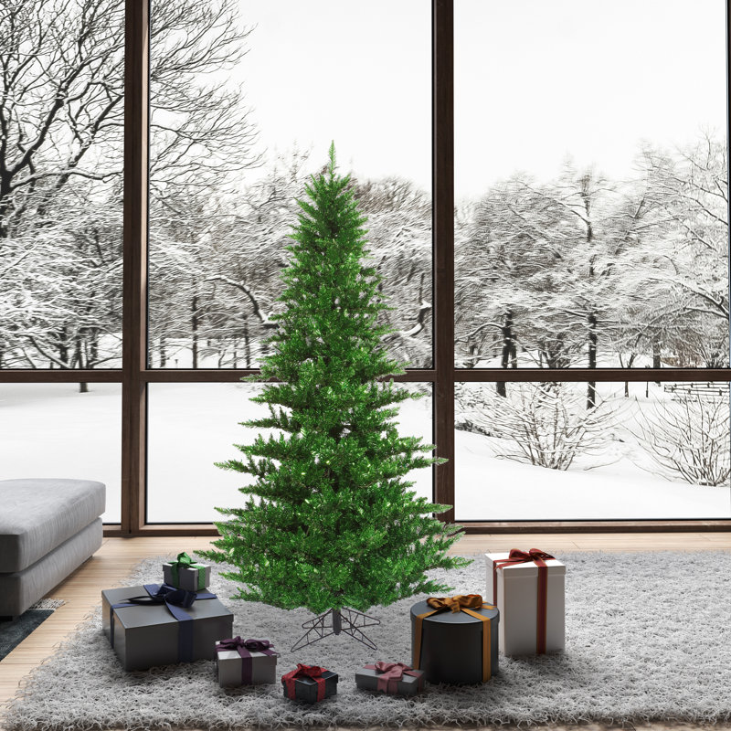 Arbre de Noël artificiel vert Tinsel Treesel, H 6,5 pi