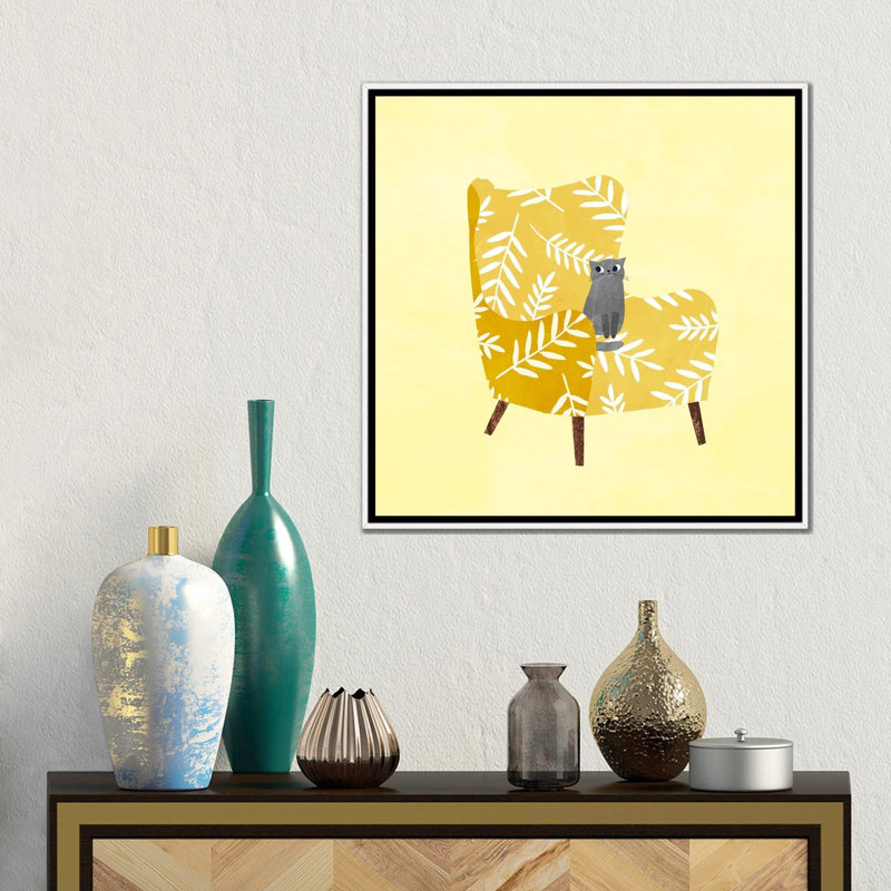 Moutarde - reproduction d'art mural, H 18 po x l 18 po, Reproduction encadrée sans passe-partout, Blanc