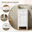 Meuble-lavabo de 16 po avec lavabo en céramique-59662279