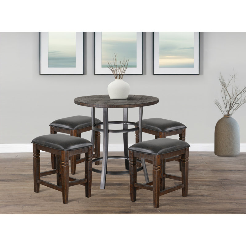 Sunny Designs Counter Height Dining Set, 5 Pieces: Table, 4 Chairs
