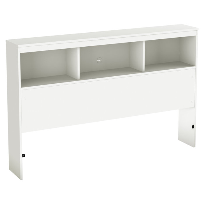 Tête de lit bibliothèque simple Spark, Double, Blanc