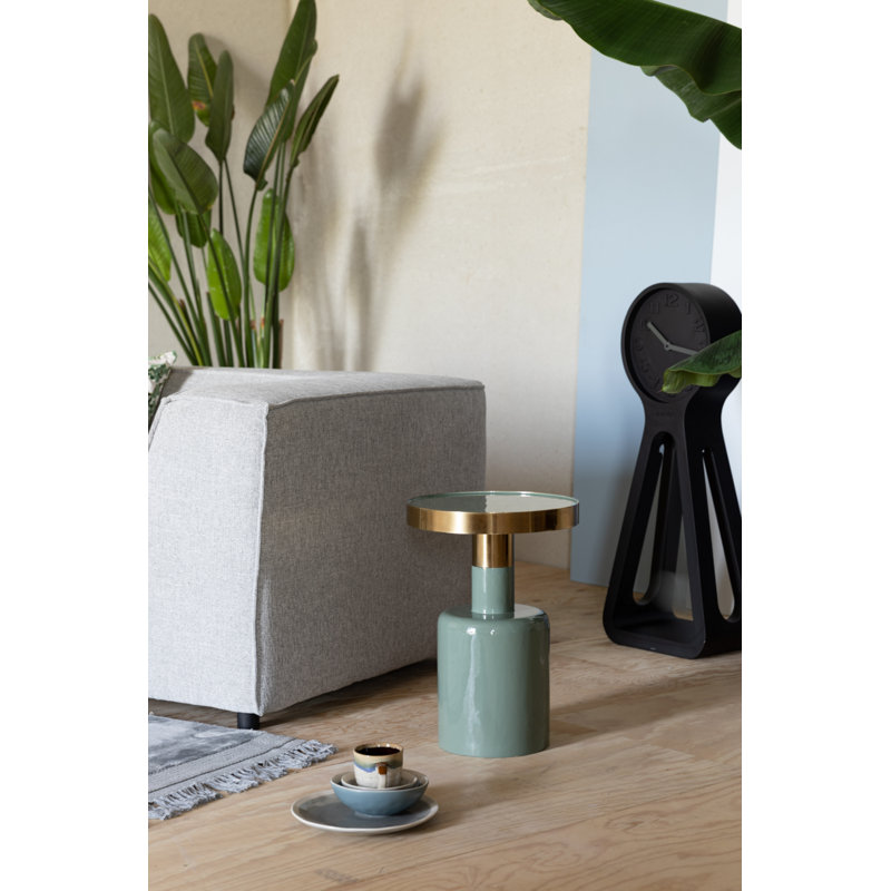 Glam End Table, Green
