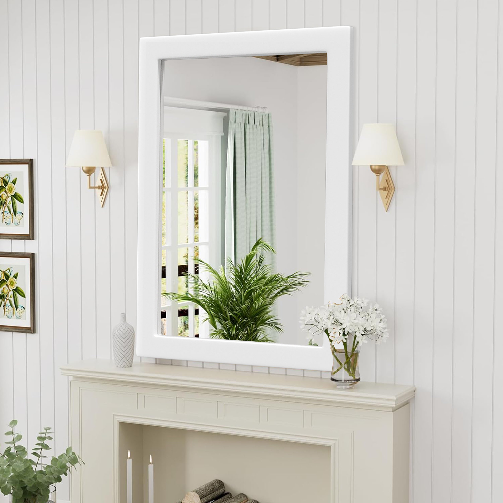 Latitude Run® Solid Wood Rectangle Wall Mirror - Wayfair Canada