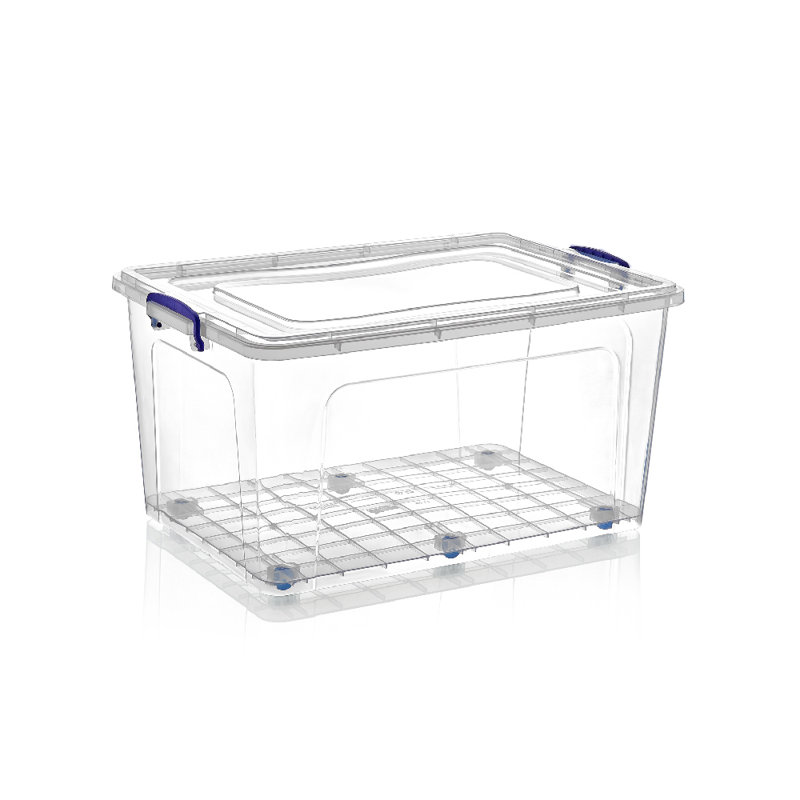 Fourre-tout de rangement en plastique 44 qt., H 13,5 po x l 27 po x P 18 po
