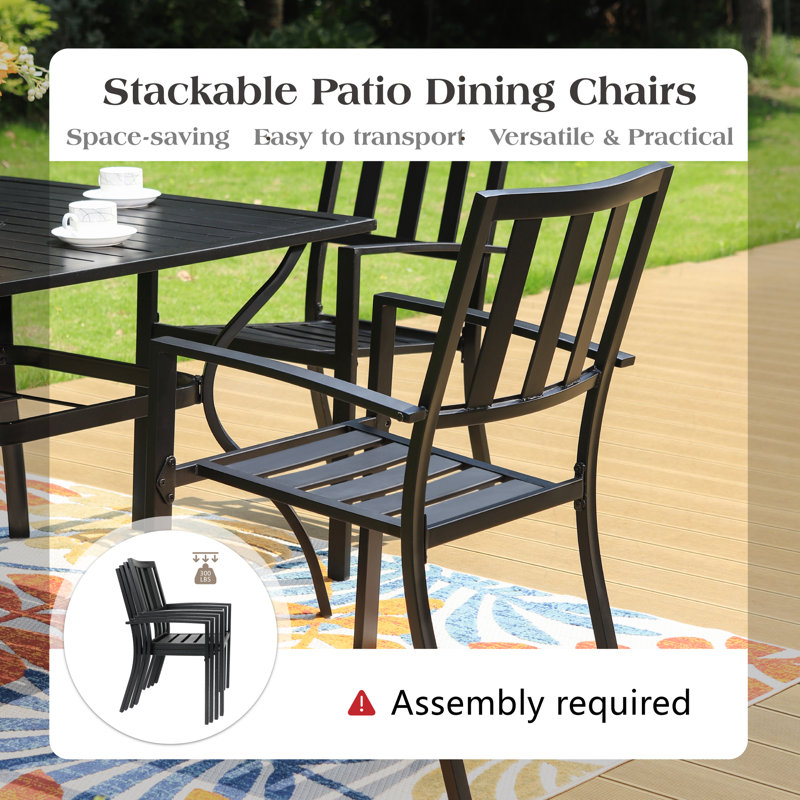 Ensemble repas extensible pour 8 personnes Rectangle, 6