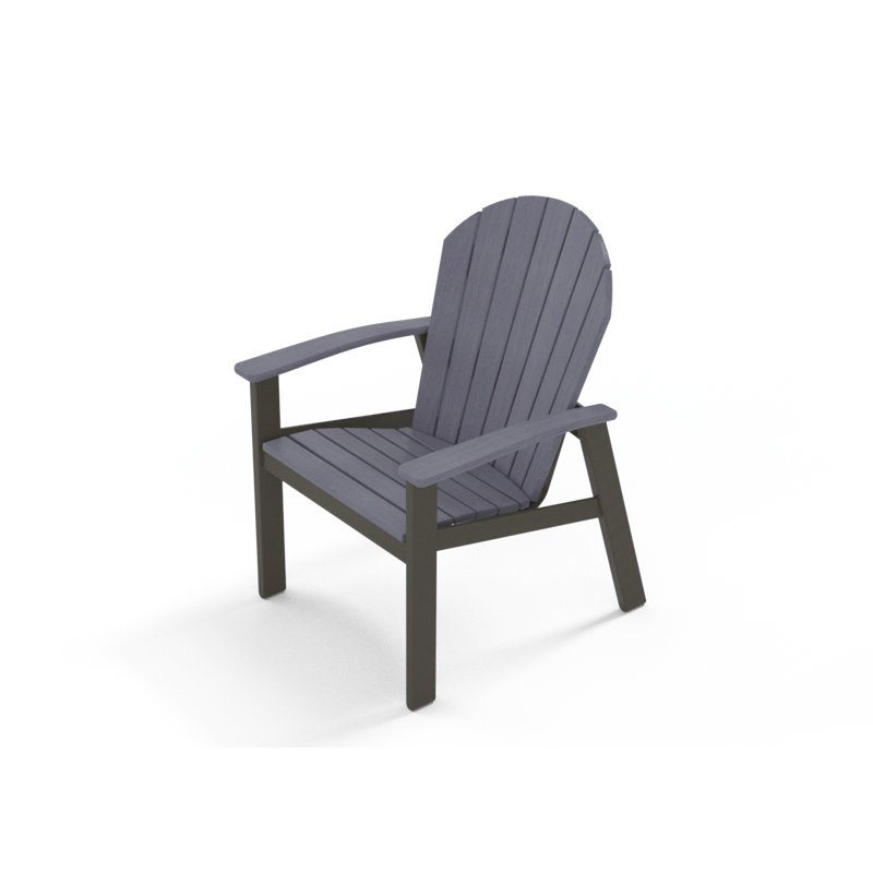 Augusto Outdoor Adirondack Chair, Cape Gray, Beachwood