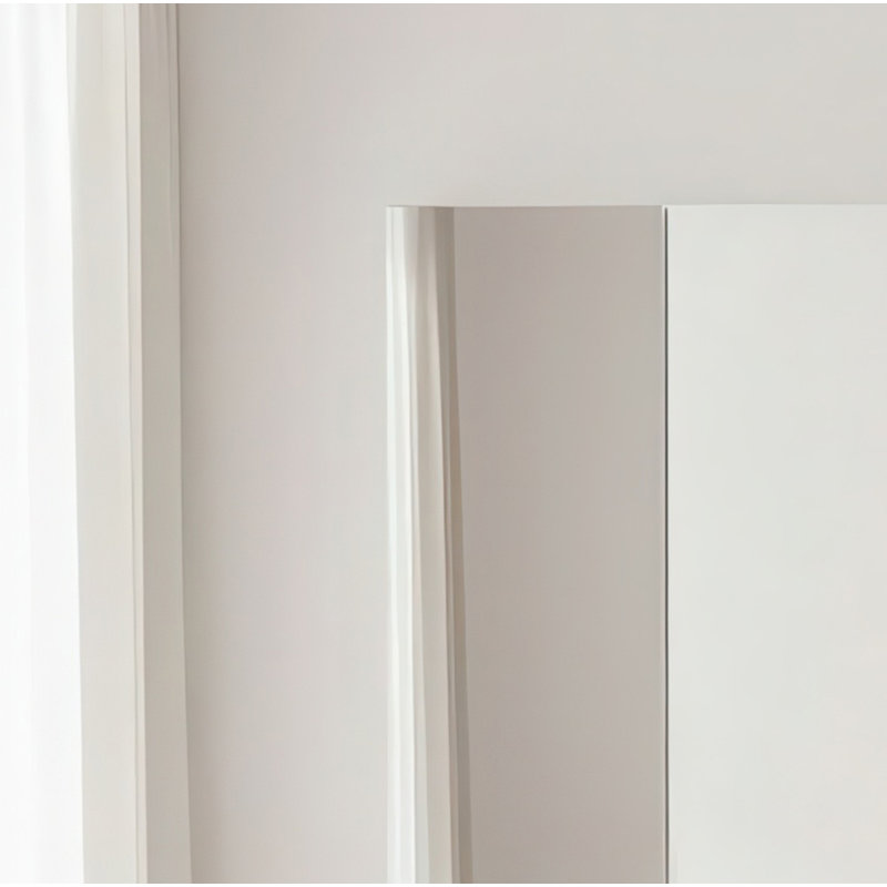Marsden Modular Wood Closet System With Mirror In White