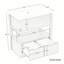Meuble-lavabo 30 po avec comptoir d'évier, armoire de salle de bain avec tablette de rangement ouverte et deux tiroirs-89859912