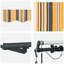 Ebern Designs Polyester Cover Retractable Patio Awning-946425476-946425494