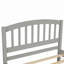 Structure de lit plateforme simple avec lit gigogne-322571256