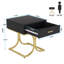 Celesse 45cm W Steel Bedside Table-2123927275