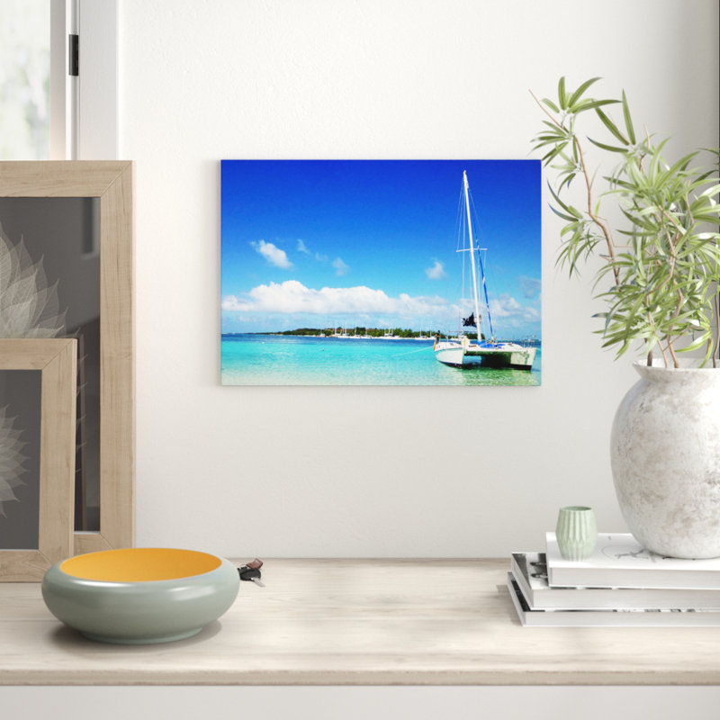Beach & Seascape Catamaran Mauritius - Frameless Print, 42cm H x 59.4cm W