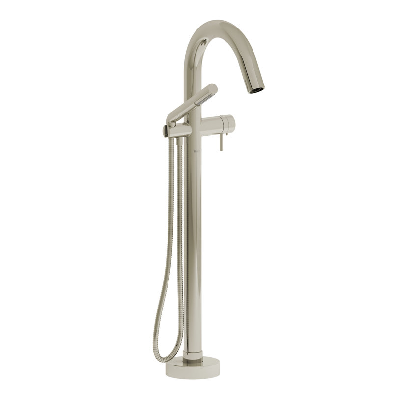 Garniture de robinet de baignoire à un trou Pallace ™, Nickel poli