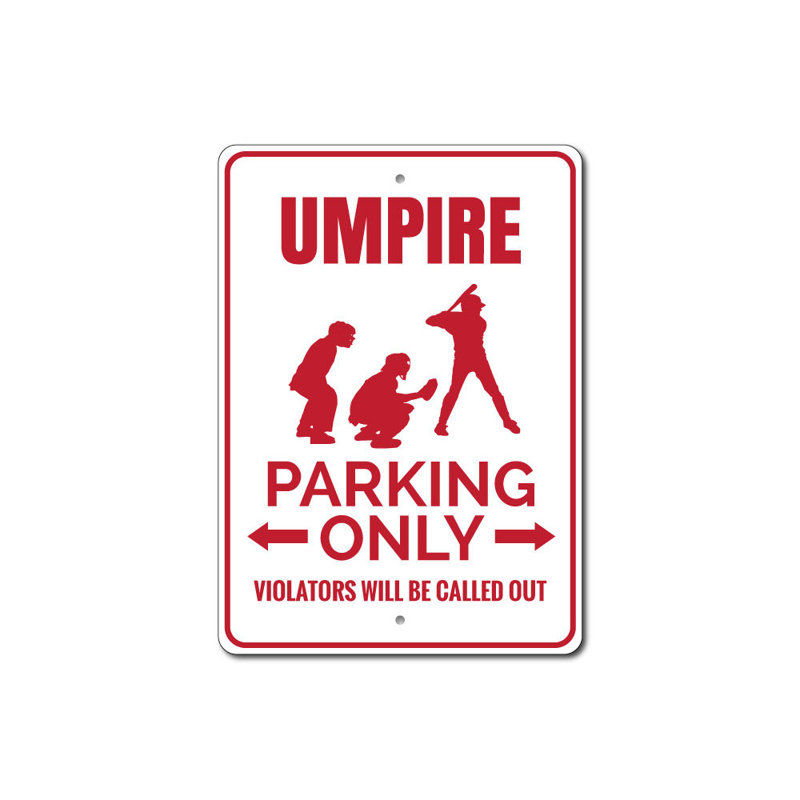 Enseigne en aluminium Umpire, H 12 po x l 18 po x P 0,06 po