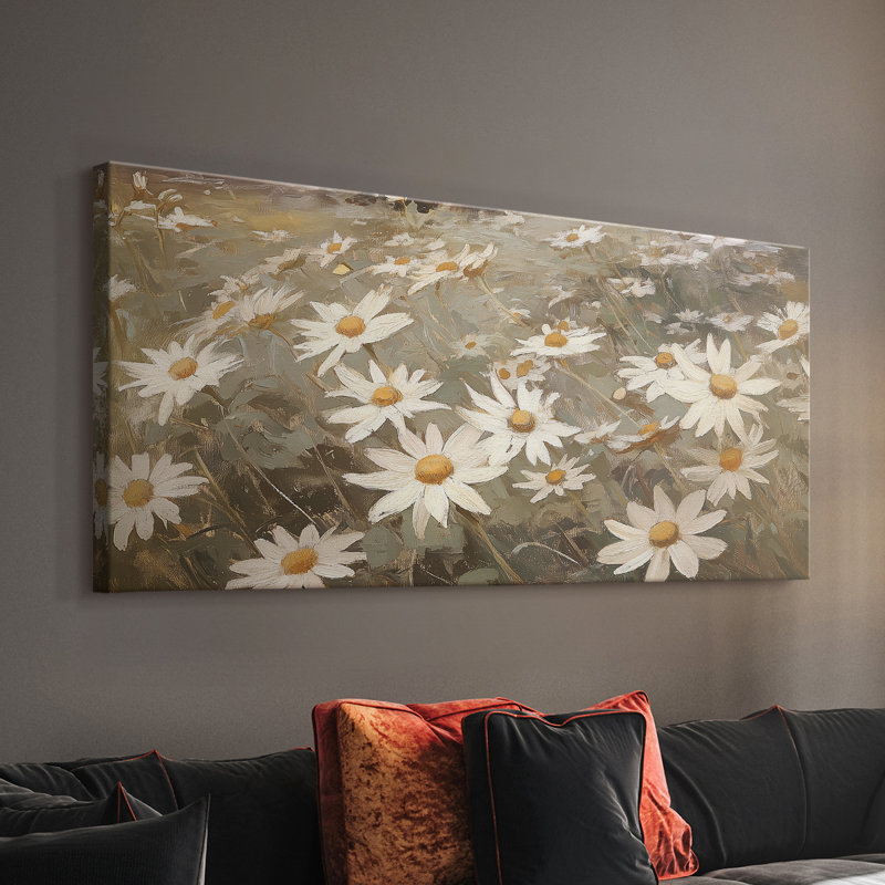 Botanical Series-CL XXV- Toile tendue avec châssis - Prêt à accrocher, H 24 po x l 48 po