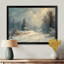 «White Grey Winter route into forest III - Winter Landscape», art mural sur toile-590720946-590720951