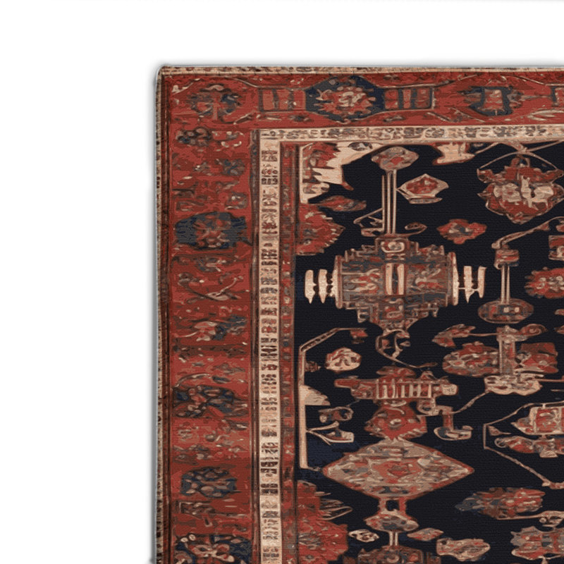 Tapis turc intérieur et extérieur brun, Rectangle 4pi x 6 pi