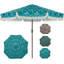Parasol de patio à franges 10pi avec manivelle pour patio-109028895-109028890