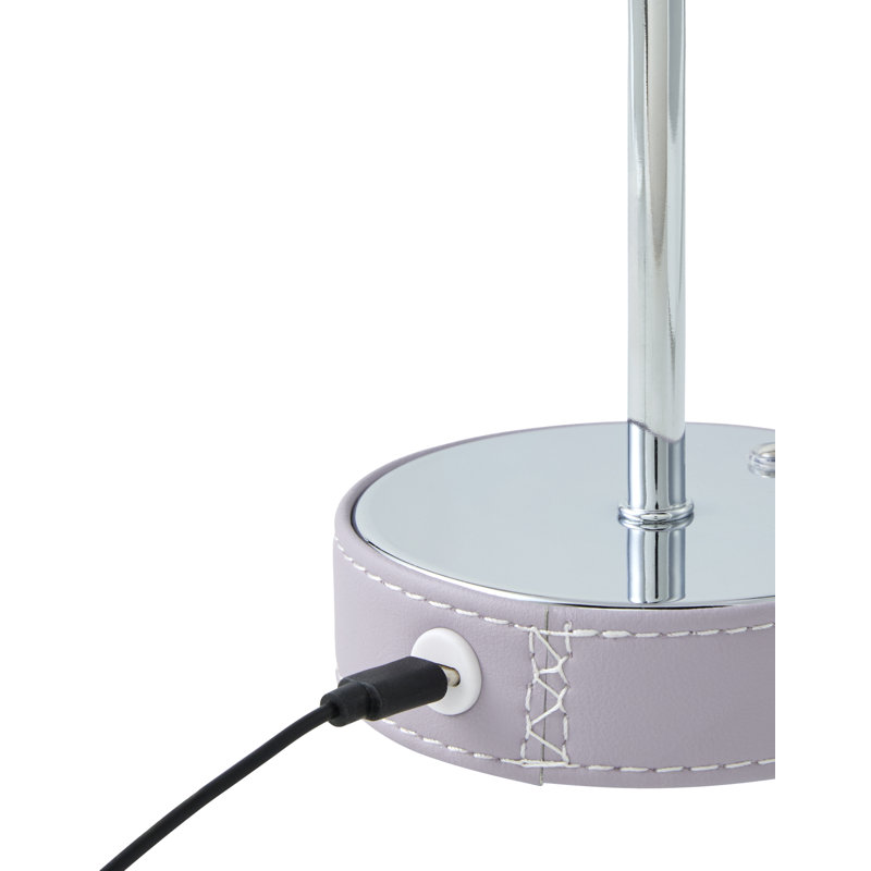 Lampe de table à DEL intégrée Buntin, Mauve