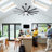 72 Inch Ceiling Fan With Light And Remote ,Indoor/Outdoor Large Fan With Remote , 10-Blade Fan For Patios