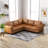 Comerford Upholstered L-Shaped Sectional Symmetrical