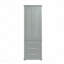 Grande armoire de rangement avec trois tiroirs pour salle de bain / bureau, gris-160109863