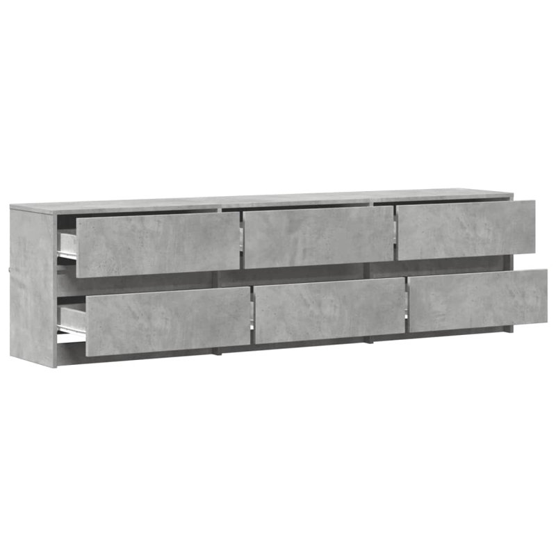 Yes_Yes_No_Yes_N/A Unfinished TV Stand, Concrete Grey, 180cm