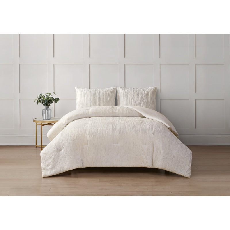 Sandra 3 Piece Comforter Set, Queen Comforter + 2 Shams