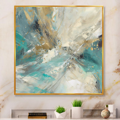 «Dreer Golden Hour In Turquoise Waves VI», reproduction sur toile