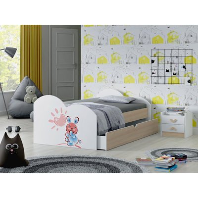 Runolfson Kids European Toddler (80 X 160cm) with Drawers